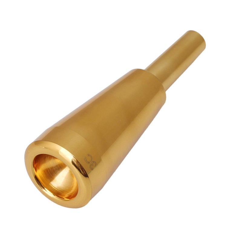 Mxfans 9.8mm Outer Diameter 3C Trumpet Mouthpiece Replacement Golden-Plated Musical Instrument Accessory - Image 2